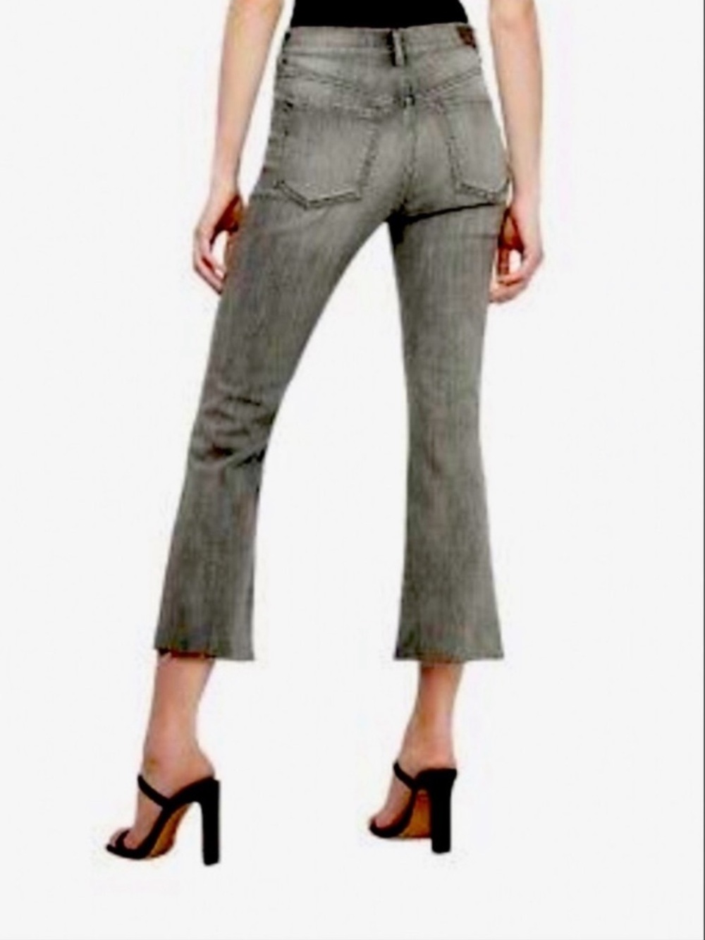 NWT Express High Rise Cropped Flare Jean - Picture 2 of 7